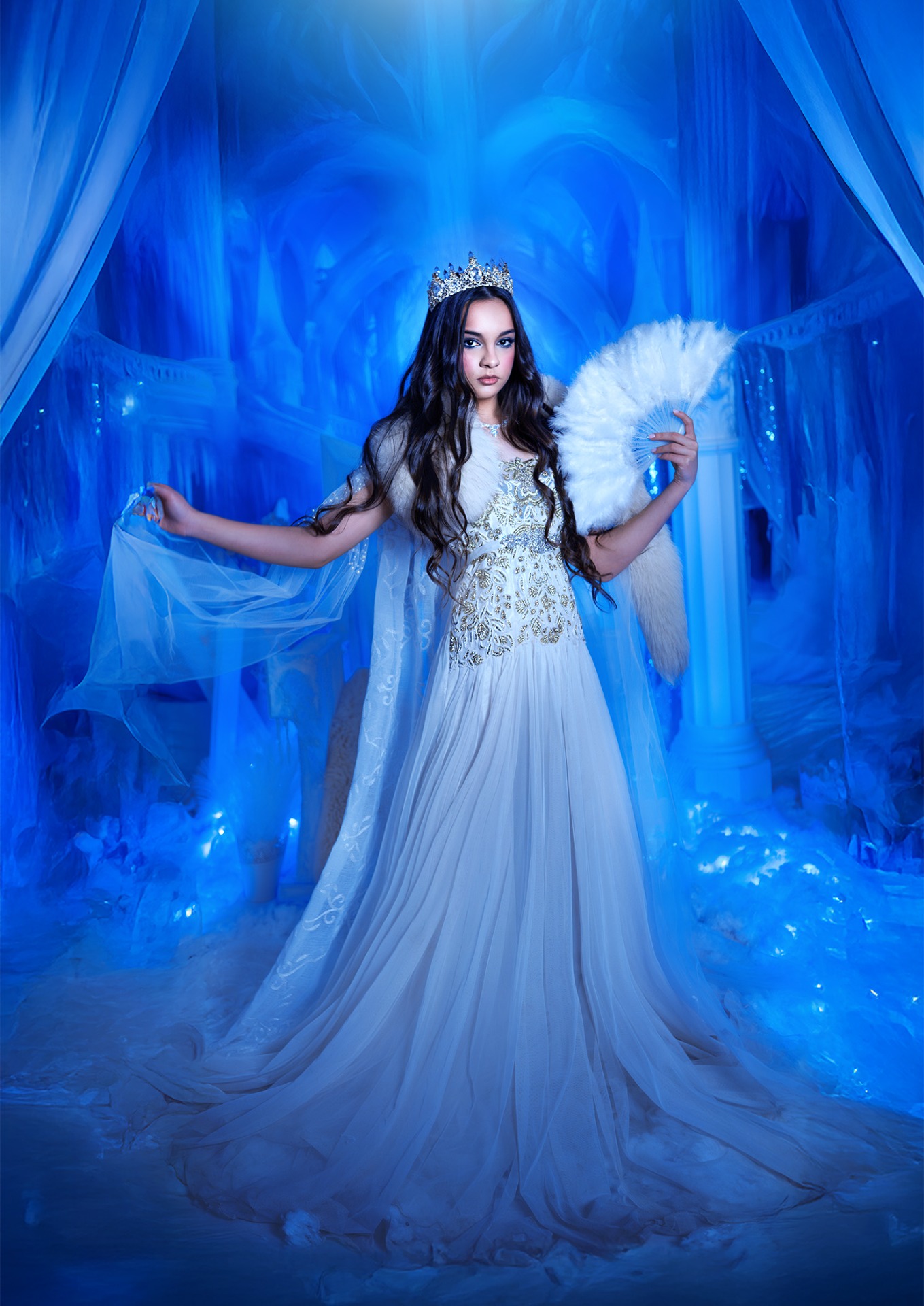 Focení s "vlčicí"- ledové království